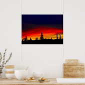 Yellowstone Sunset Poster (Keuken)