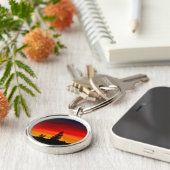 Yellowstone Sunset Sleutelhanger (Zijkant)