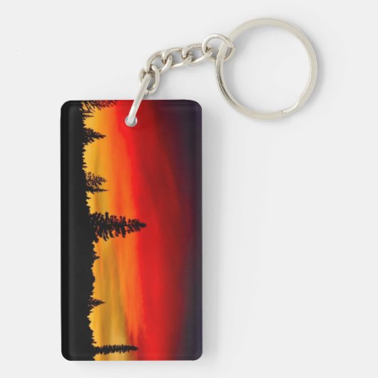 Yellowstone Sunset Sleutelhanger (achterkant)