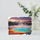 Yellowstone Thermal Hot Spring Briefkaart (Staand voorkant)