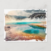 Yellowstone Thermal Hot Spring Briefkaart (Voorkant)