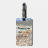 Yellowstone Thermal Pool Bagagelabel (Achterkant verticaal)