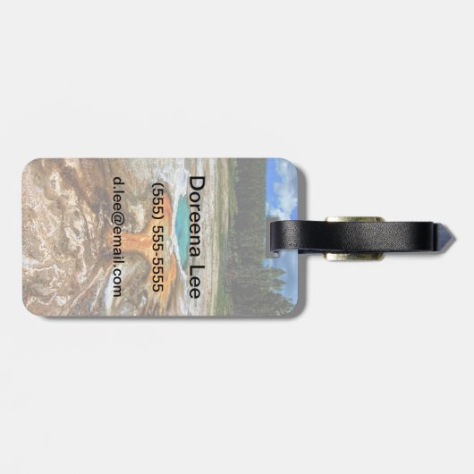 Yellowstone Thermal Pool Bagagelabel (Achterkant horizontaal)