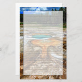 Yellowstone Thermal Pool Briefpapier (Voorkant / Achterkant)