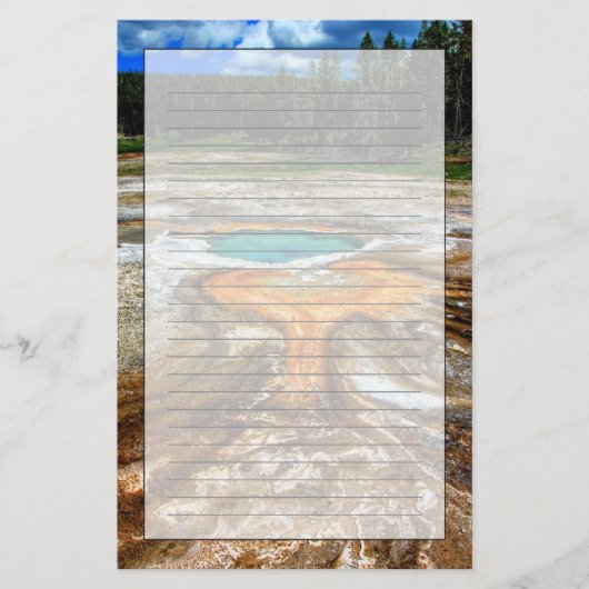 Yellowstone Thermal Pool Briefpapier (Voorkant)