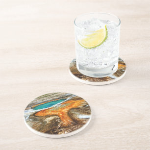 Yellowstone Thermal Pool Zandsteen Onderzetter