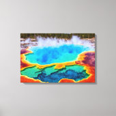 Yellowstone thermische hete pot canvas kunst (Voorkant)
