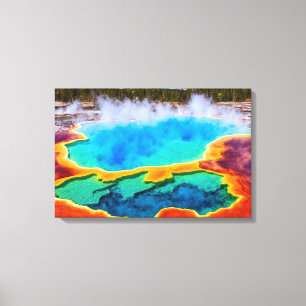 Yellowstone thermische hete pot canvas kunst