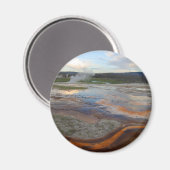 Yellowstone thermische zwembaden magneet (Voorkant / Achterkant)