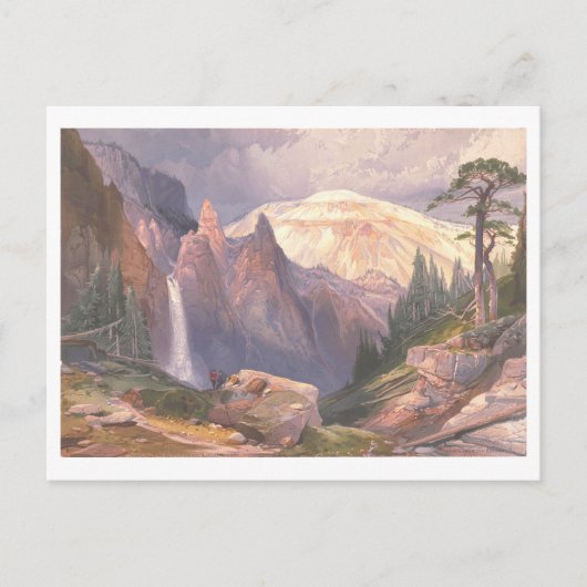 Yellowstone Tower Herfsten  Prang Lithograaf Briefkaart (Voorkant)