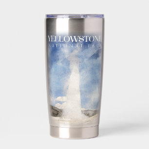 Yellowstone Tumbler, oude trouwe reismok Geïsoleerde Drinkbeker