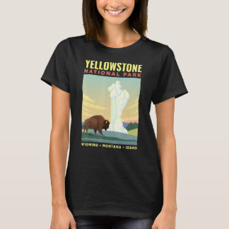 Yellowstone Us National Park Bison T-shirt