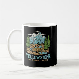Yellowstone US National Park Wolf Bison Beer Vinta Koffiemok