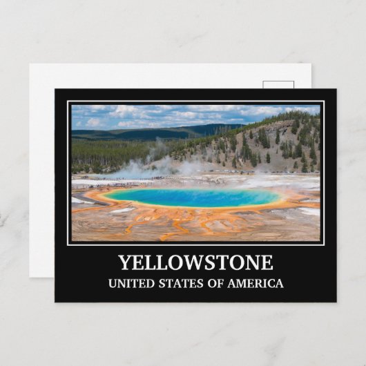 Yellowstone USA Briefkaart (Voorkant / Achterkant)