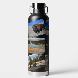 Yellowstone Vacation 8 Foto's personaliseren tekst Waterfles