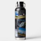 Yellowstone Vacation 8 Foto's personaliseren tekst Waterfles (Achterkant)