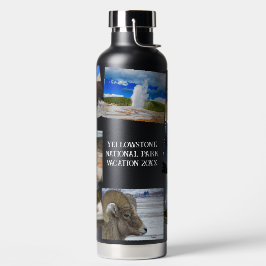 Yellowstone Vacation 8 Foto's personaliseren tekst Waterfles