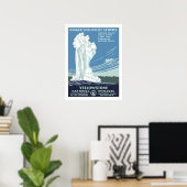 Yellowstone Vintage Travel Poster (Thuiskantoor)