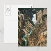 Yellowstone Waterfall Briefkaart (Voorkant / Achterkant)