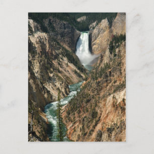 Yellowstone Waterfall Briefkaart
