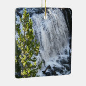 Yellowstone Waterfall Keramisch Ornament (Rechts)
