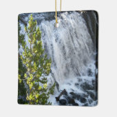 Yellowstone Waterfall Keramisch Ornament (Links)