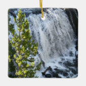 Yellowstone Waterfall Keramisch Ornament (Voorkant)
