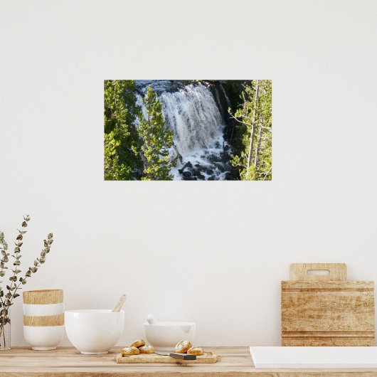 Yellowstone Waterfall Poster (Keuken)