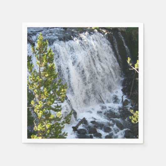 Yellowstone Waterfall Servet (Voorkant)