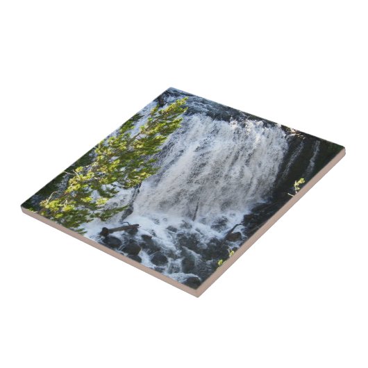 Yellowstone Waterfall Tegeltje (Zijkant)