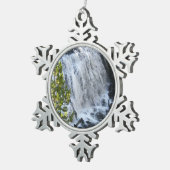 Yellowstone Waterfall Tin Sneeuwvlok Ornament (Rechts)