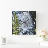 Yellowstone Waterfall Vierkante Klok (Huis)