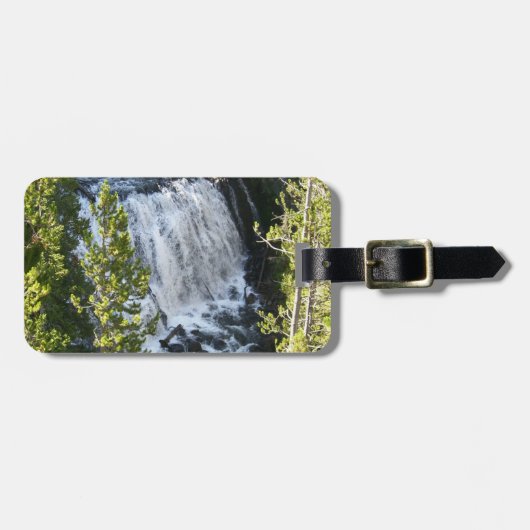 Yellowstone Waterval Bagagelabel (Voorkant horizontaal)