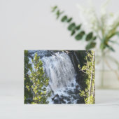 Yellowstone Waterval Briefkaart (Staand voorkant)