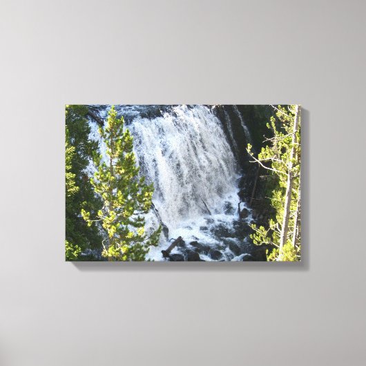 Yellowstone Waterval Canvas Afdruk (Voorkant)