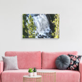 Yellowstone Waterval Canvas Afdruk (Insitu (Woonkamer))