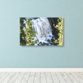 Yellowstone Waterval Canvas Afdruk (Insitu (Houten vloer))