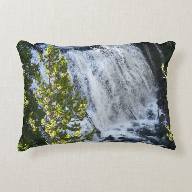 Yellowstone Waterval Decoratief Kussen (Voorkant)