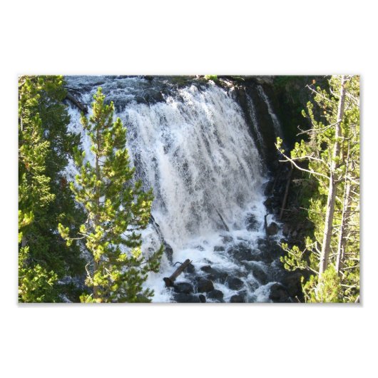 Yellowstone Waterval Foto Afdruk (Voorkant)