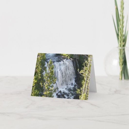 Yellowstone Waterval Kaart (Voorkant)