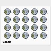 Yellowstone Waterval Ronde Sticker (Vel)
