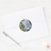 Yellowstone Waterval Ronde Sticker (Envelop)
