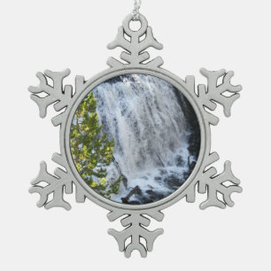 Yellowstone Waterval Tin Sneeuwvlok Ornament
