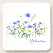 Yellowstone Wildbloemen Plastic Onderzetter Set (Voorkant)