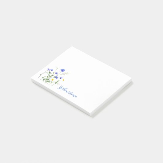 Yellowstone Wildbloemen Post-it-Notes Post-it® Notes (Schuin)