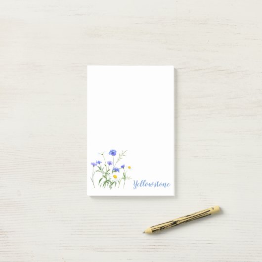 Yellowstone-wildbloemen Post-it-Notes Post-it® Notes (Op bureau)