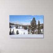 Yellowstone Winter Landscape Foto Canvas Afdruk (Voorkant)