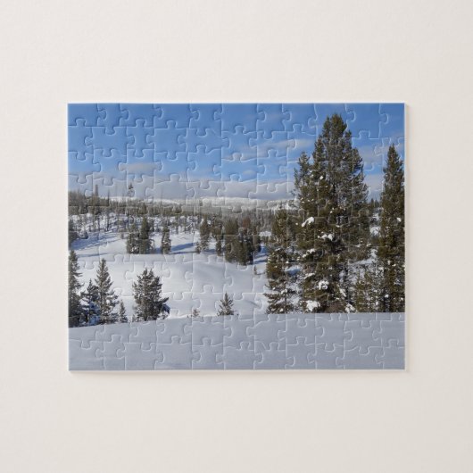 Yellowstone Winter Landscape Foto Legpuzzel (Horizontaal)