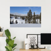 Yellowstone Winter Landscape Foto Poster (Thuiskantoor)