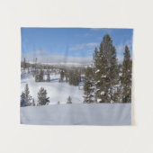 Yellowstone Winter Landscape Foto Wandkleed (Voorkant (horizontaal))